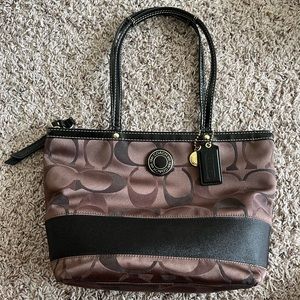 Coach Brown Signature C Tote No. G1261-F20018